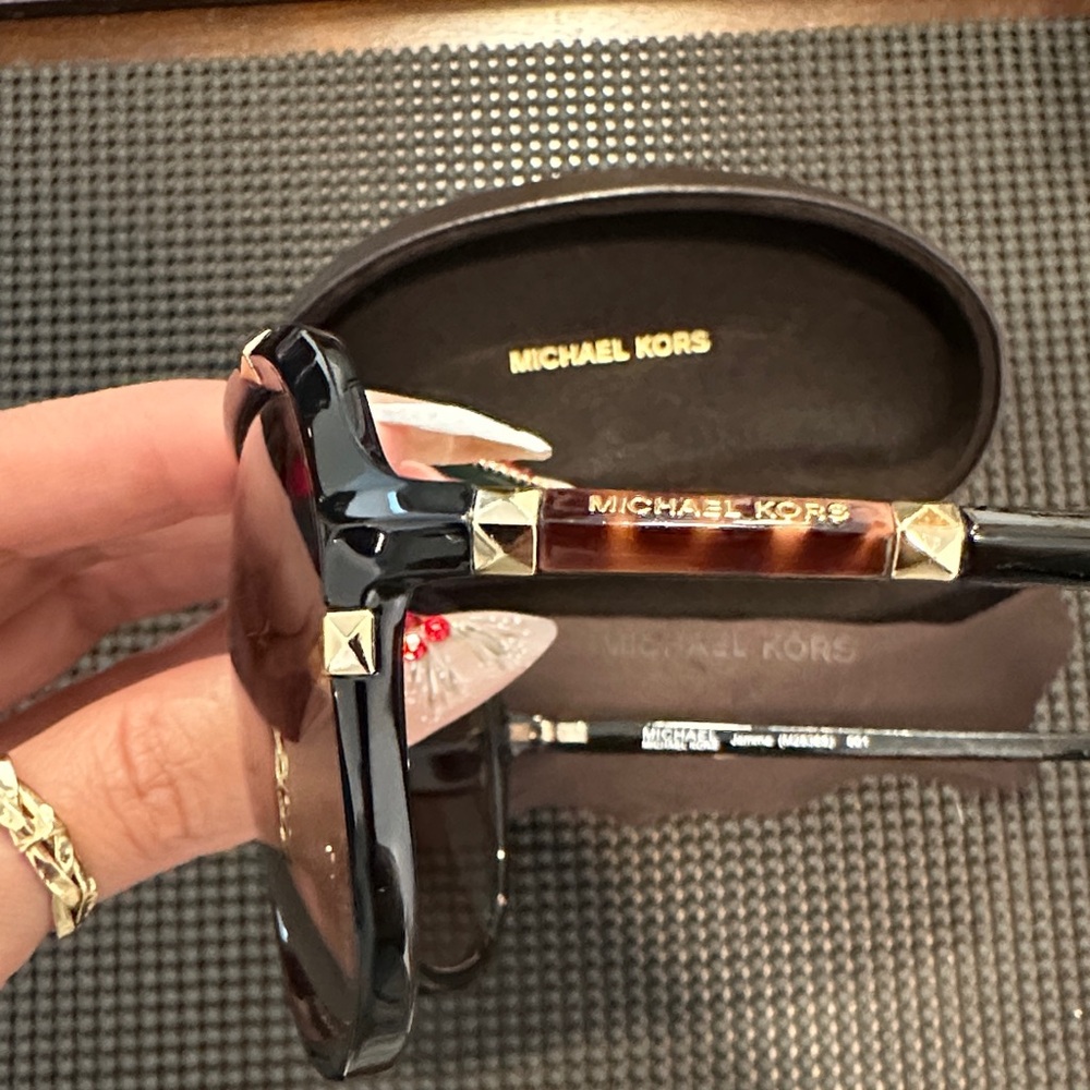 Michael Kors Black Aviator Jemma Sunglasses - Picture 2 of 3